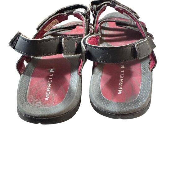 Merrell Women's Sandals Sport Sandals Size 9 Black & Maroon‎ Adjustable Straps - Picture 5 of 8